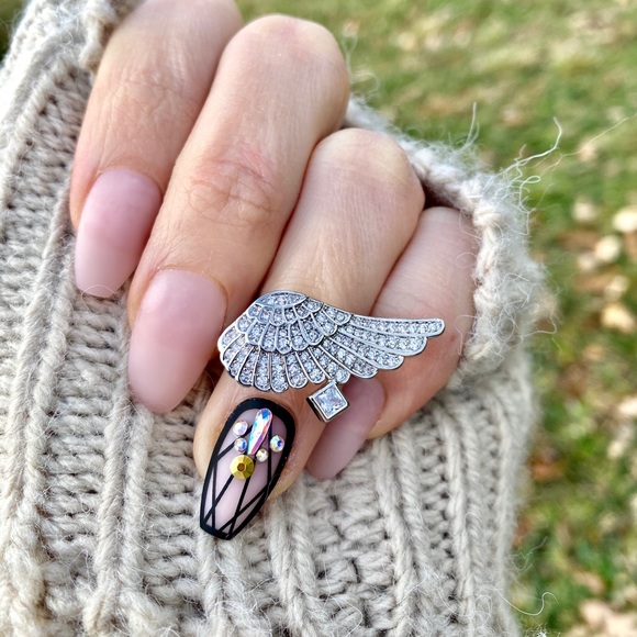 925 Sterling Silver White Sapphire  Ring - Picture 3 of 9